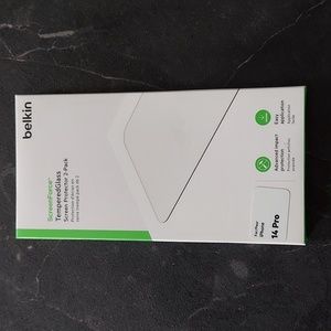 New Belkin Screen force Tempered Glass Screen Protector for iPhone 14 Pro 2-Pack